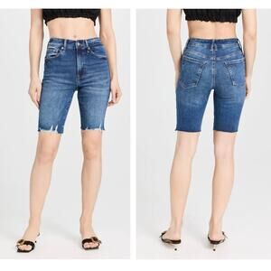 NEW Good American Always Fits Good Legs Bermuda Shorts Mid-Rise - Size 6-12